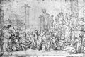 Rembrandt Harmensz. van Rijn: Joseph verteilt Korn in �gypten