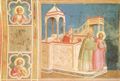 Giotto di Bondone: Fresken in der Arenakapelle in Padua, Szene: Die Vertreibung Joachims aus dem Tempel