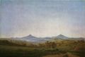 Friedrich, Caspar David: B�hmische Landschaft mit dem Milleschauer