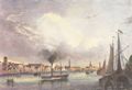 Payne, Albert Henry: Bremen, Ansicht vom Weserufer aus
