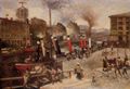 Jacob d. J., Julius: Berlin, Spreeufer mit Stadtvogtei, Fischerbr�cke und Anlegestelle