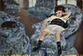 Cassatt, Mary: Kleines M�dchen im blauen Fauteuil