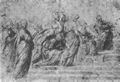 Raffael: Disputa, Studie, Teilmodello