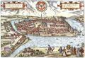 Hogenberg, Franz: Kiel, Gesamtansicht