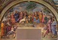 Raffael: Stanza della Segnatura im Vatikan f�r Papst Julius II., Wandfresko, Szene: Der Parna�