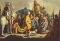 Rembrandt Harmensz. van Rijn: David mit Goliaths Haupt vor Saul