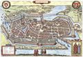 Hogenberg, Franz: Hamburg, Vogelschauplan von S�dosten
