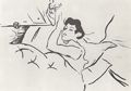 Toulouse-Lautrec, Henri de: Illustration zu den Gedichten Jean Goudezkis »Vieilles Histoires«, Dein Mund