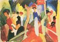 Macke, August: Hutladen an der Promenade