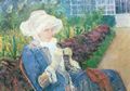 Cassatt, Mary: Lydia beim H�keln im Garten von Marly