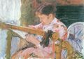 Cassatt, Mary: Lydia am Strickrahmen