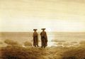 Friedrich, Caspar David: Zwei M�nner bei Mondaufgang am Meer
