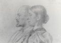 Ancher, Anna: Anna Ancher und Michael Ancher: Doppelportr�t, gegenseitig gezeichnet