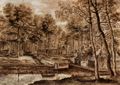 Uden, Lucas van: Waldung mit Klostergeb�uden