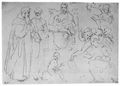 Raffael (Kopist): Madonna mit dem Baldachin, Studie