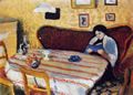 Macke, August: Unser Wohnzimmer in Tegernsee