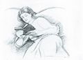 Macke, August: Lesende Frau in der Sofaecke