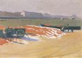 Vallotton, F�lix: Rote Sandhaufen am Seine-Ufer