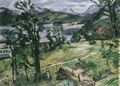 Corinth, Lovis: Walchenseelandschaft mit L�rche