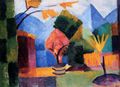 Macke, August: Garten am Thuner See