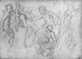Raffael: Urteil des Salomo, Studie