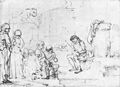 Rembrandt Harmensz. van Rijn: Verspottung Christi, »Gegr��t seiest Du, K�nig der Juden«