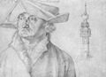 D�rer, Albrecht: Portr�t des Lazarus Ravensburger und das T�rmchen des Hofes von Lier in Antwerpen