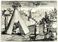 Hogarth, William: Illustration zu »Reisen durch Europa, Asien und Teile Afrikas« von Aubry de la Motraye, Lappenzelt