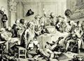 Hogarth, William: Eine gesellschaftliche Mitternachtsunterhaltung im neuesten Geschmack (Die Punschgesellschaft)