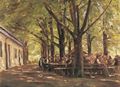 Liebermann, Max: Biergarten in Brannenburg