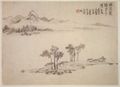 Xiang, Gao: Pavillions am Ufer des Fan Flusses