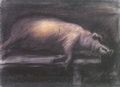 Corinth, Lovis: Geschlachtetes Schwein