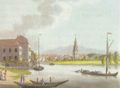 Nagel, Johann Friedrich: Potsdam, Alte Fahrt von der Langen Br�cke aus
