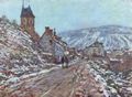 Monet, Claude: Stra�e nach V�theuil im Winter