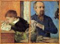 Gauguin, Paul: Portr�t des Bildhauers Aub� mit seinem Sohn
