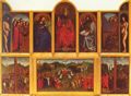 Eyck, Hubert van: Genter Altar, Altar des Mystischen Lammes, Szene: Ansicht des ge�ffneten Altars