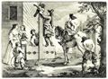 Hogarth, William: Gro�e Illustrationen zu Samuel Butlers »Hudibras«, Hudibras der Sieger