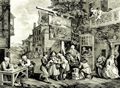 Hogarth, William: Folge »Die Wahlen«, Der Stimmenfang