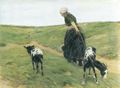 Liebermann, Max: Frau mit Ziegen