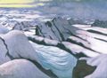 Vallotton, F�lix: Hochgebirge: Gletscher und verschneite Gipfel