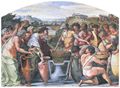 Raffael (Schule): Die Geschichte Abrahams: Abraham und Melchisedek