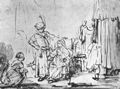 Rembrandt Harmensz. van Rijn: Potiphars Weib verleumdet Joseph