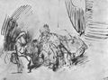 Rembrandt Harmensz. van Rijn: Der Prophet Nathan vor David, »So hat auch der Herr deine S�nden weggenommen«
