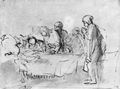 Rembrandt Harmensz. van Rijn: Auferweckung der Tochter des Jairi