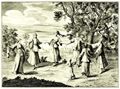 Hogarth, William: Illustration zu »Reisen durch Europa, Asien und Teile Afrikas« von Aubry de la Motraye, Tanz der Eingeborenen