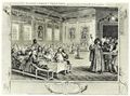 Hogarth, William: Folge »Flei� und Faulheit«, Achtes Blatt: Der Flei�ige, zu Reichtum gelangt und zum Stadtrichter von London ernannt