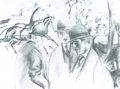 Macke, August: Spazierg�nger