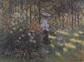 Monet, Claude: Frau mit Sonnenschirm im Garten von Argenteuil