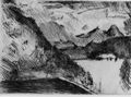 Corinth, Lovis: Der Walchensee (kleine Serie): Walchensee mit Herzogstand