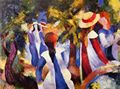 Macke, August: M�dchen im Gr�nen